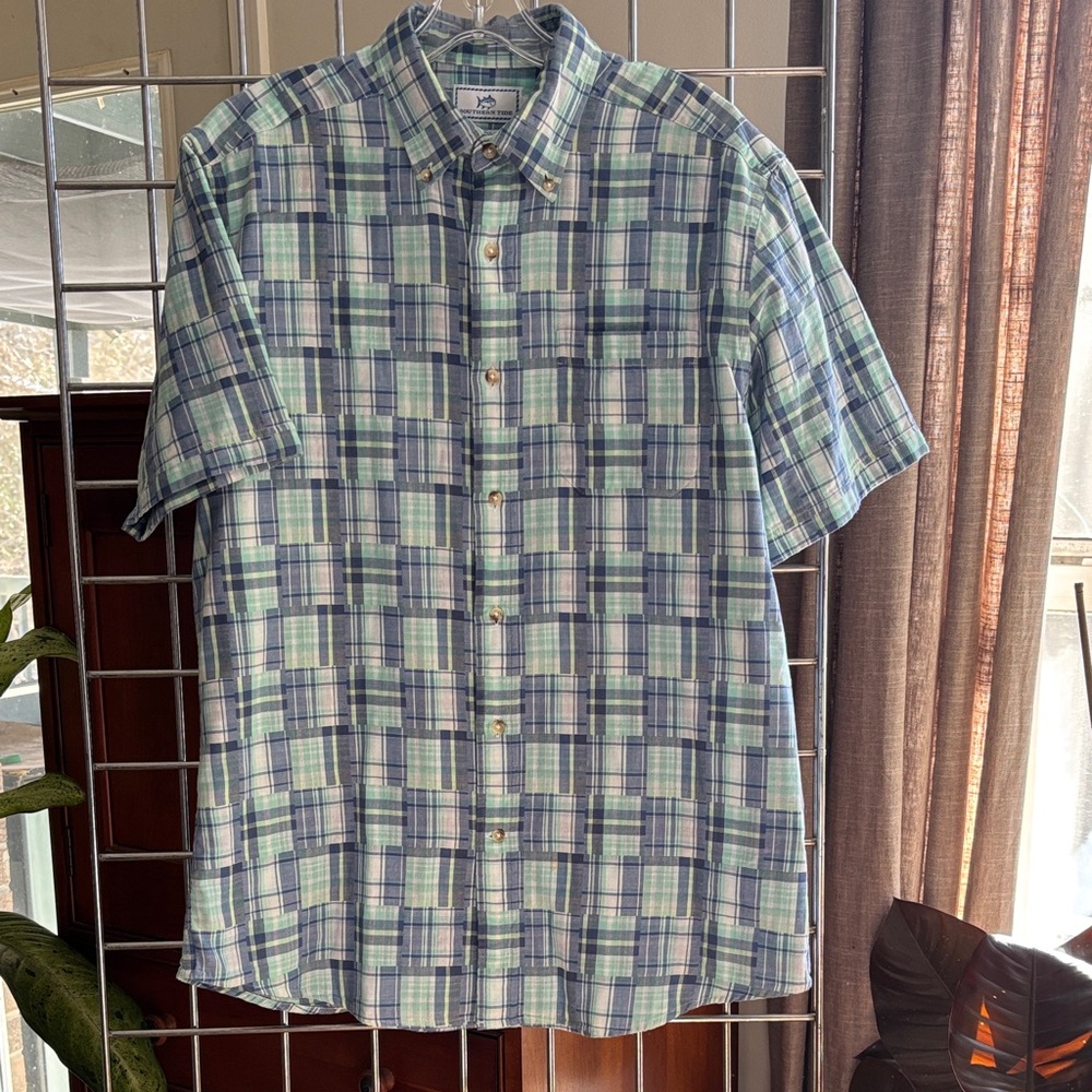 Southern Tide Maho Bay Plaid Short Sleeve Shirt
